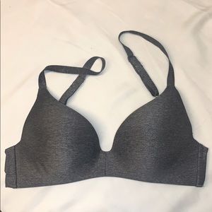 Uniqlo beauty light wireless bra in heather